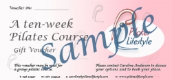 Pilates Course Gift Voucher